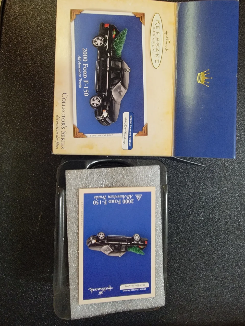 2000 Hallmark Keepsake Ford F-150 Ornament - Black